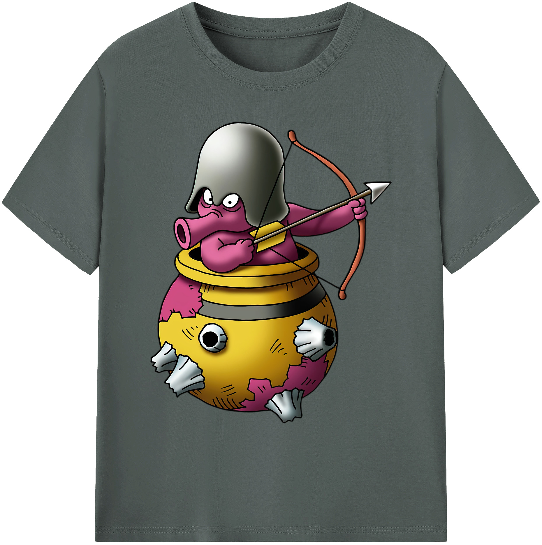 （画像用） ドラゴンクエスト Doragon Kuesuto Dragon Quest 綿100％ メンズ半袖Tシャツ｜肌触りやわらか＆通気性